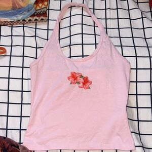 HONEY PEACH Blush Pink Floral Women's Camisole